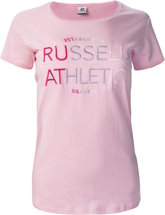 Damska Koszulka z krótkim rękawem Russell Athletic A3-179-1 M000218353 – Różowy