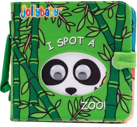 Jollybaby Jolly Baby Książeczka Sensoryczna Z Okienkami Animal Zoo Cloth Book