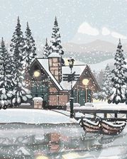 Zdjęcie Malowanie Po Numerach Śnieżna Cisza 40X50Cm - Chocz