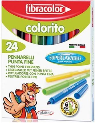 Pisaki Colorito 2,6Mm 24 Kol. Fibracolor