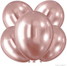 Zdjęcie Balony Z Efektem Chromu Różowe 30Cm 5Szt. - Słomniki