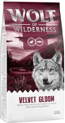 Wolf Of Wilderness Velvet Gloom Indyk I Pstrąg Bez Zbóż Sucha 12Kg