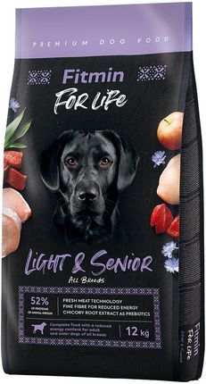 Fitmin Dog For Life Light & Senior Karma Sucha Dla Psa 2X12Kg