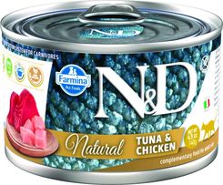 Farmina N&D Cat Natural Chicken & Tuna Mokra Karma Dla Dorosłych Kotów Z Kurczakiem i Tuńczykiem 140 g
