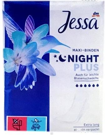 Jessa Maxi Night Wkładki Higieniczne Noc 20 szt.