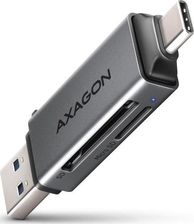Axagon CRE-DAC Czytnik kart zewnętrzny USB3.2 Gen 1 Type-C + Type-A SD/microSD (CREDAC)