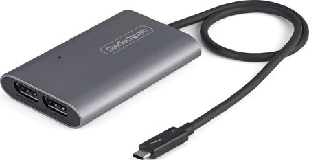 Startech Adapter USB 0,46 m Thunderbolt 3 2 x DisplayPort Srebrny (TB32DP14)
