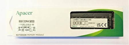 Pamięć RAM Apacer DDR4 8GB 3200MHz CL22 SO-DIMM (ES08G21GSH)