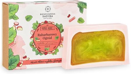 Bieszczadzka Sadyba - mydełko glicerynowe, Rabarbarowy Ogród, 100 g