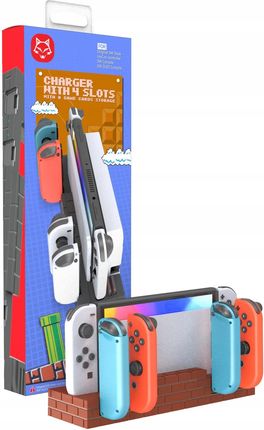 WeLoveGames Podstawka do ładowania 4x Joy-Con Switch Mario WLG02250220