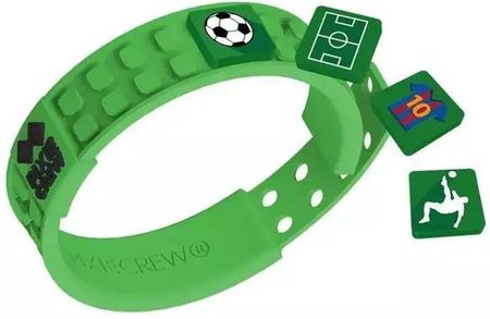 Bransoletka silikonowa Pixie Crew zielona football - Pro Kids