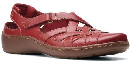 Buty Clarks Cora Dream kolor red leather 26157519
