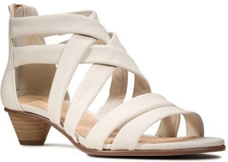 Sandały Clarks Mena Silk kolor white leather 26150217