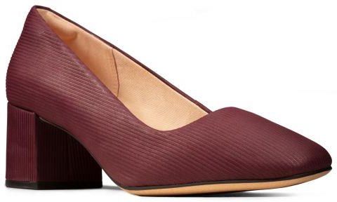 Buty Clarks Sheer Rose kolor burgundy interest 26144085 - Ceny i opinie ...