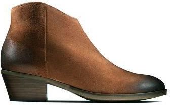 Botki Clarks Mila Myth kolor tan suede 26146245 Ceny i opinie