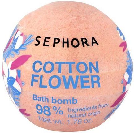 Sephora Collection Bombe De Bain Musująca Kula Do Kąpieli Cotton Flower 1 szt.