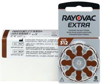 Rayovac 800 X Baterie Do Aparatów Słuchowych Extra 312