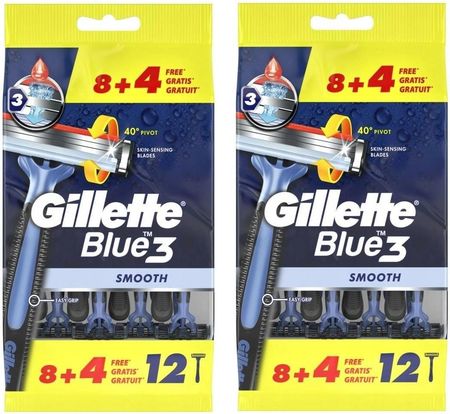 Gillette Blue 3 Smooth Maszynki Do Golenia 24 Szt