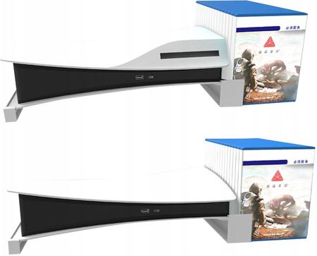 WeLoveGames Podstawka pozioma na konsolę PS5 i 16 pudełek gier IR002914