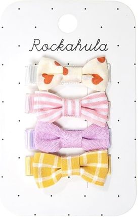 Rockahula Kids 4 Spinki Do Włosów Wanderlust Fabric Bow