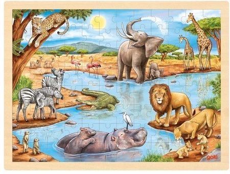 Goki Puzzle Sawanna Afrykańska 96 El.