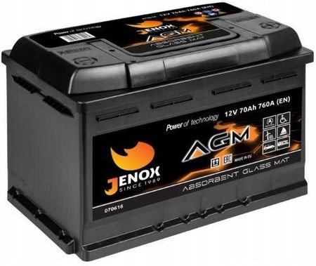 Jenox Akumulator Agm 12V 70Ah 760A