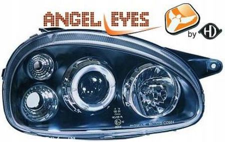 Diederichs Lampy Przód Opel Corsa 9300 Czarne Angel Eyes