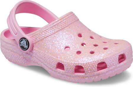 Dziecięce Klapki Crocs Classic Glitter Clog T 206992-6S0 – Różowy
