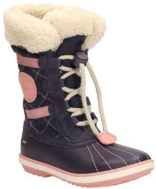 Dziecięce buty zimowe Clarks Fabyou Gtx Inf F kolor navy leather 26112731