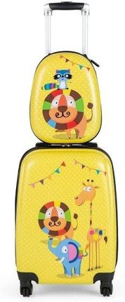 Costway Plecak i walizka na kółkach dla dziecka bagaż podręczny