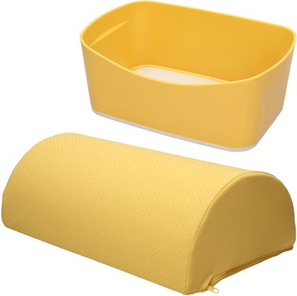 Leitz Podnóżek Żółty + Pojemnik Mybox Żółty Ergo Cosy