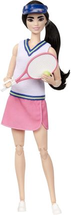 Barbie Made to Move Linia Kariera Tenisistka z rakietą i piłką HKT73