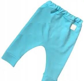 Spodnie baggy błękitne rozmiar 98