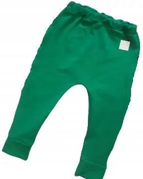Spodnie baggy zielone rozmiar 86
