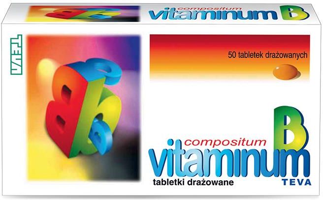 Teva Vitaminum B Compositum 50 Drażetek - Opinie I Ceny Na Ceneo.pl