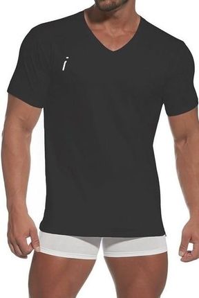Koszulka męska Cornette Authentic 201 czarna (XL)