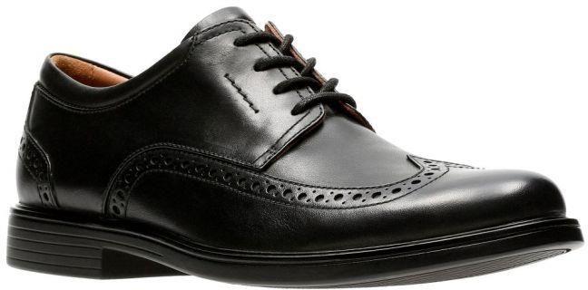 Buty Clarks Un Aldric Wing kolor black leather 26132597 Ceny i