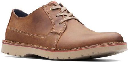 Buty Clarks Vargo Plain kolor dark tan leather 26136676