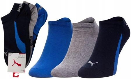 Skarpety Puma Unisex Lifestyle Sneakers czarne, szare, niebieskie 907951 03