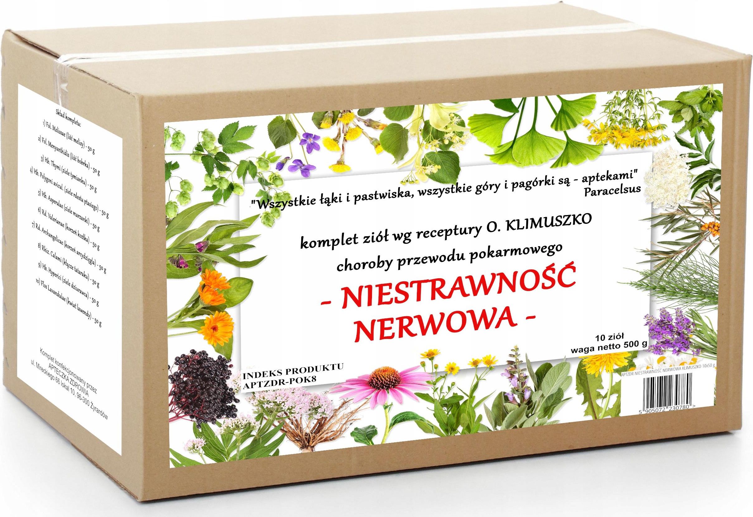 Apteczka Zdrowia Nerwica Żołądka Zioła Wg Klimuszko 500 G Opinie I Ceny Na Ceneopl 1954