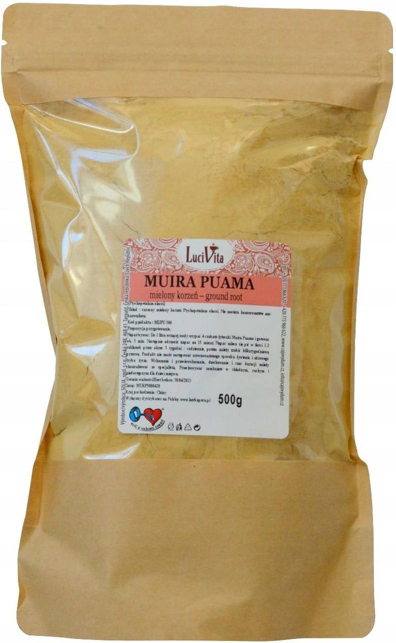 Solia Muira Puama korzeń mielony 500g Opinie i ceny na Ceneo.pl