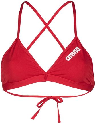 Damska Góra stroju kąpielowego Arena Women'S Team Swim Top Tie Back Solid 004768/450 – Czerwony