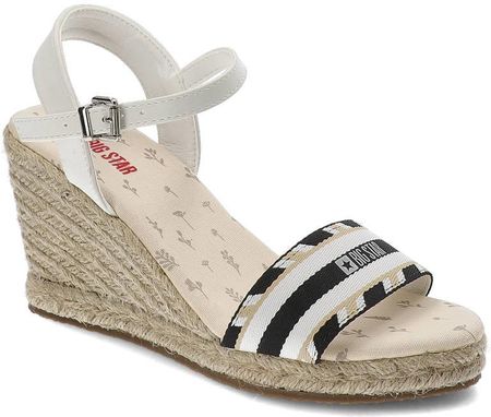 Białe Sandały Big Star Modne Espadryle Damskie