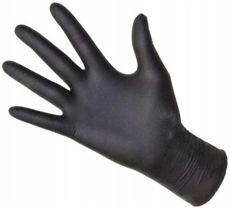 Rękawice Jednorazowe Nitryl Czarne M100 Szt