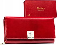 Zdjęcie Klasyczny, skórzany portfel damski z systemem RFID — Rovicky - Prabuty