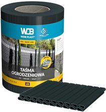 Zdjęcie Wdb Taśma Ogrodzeniowa Basic Line Antracytowa 19cmx35mb 20 Klipsów - Łasin