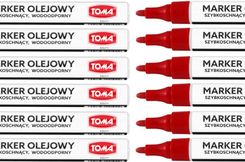 Zdjęcie Toma Marker Olejowy To 421 2 5Mm Czerwony 12Szt. - Skarszewy
