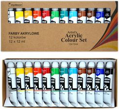 Zdjęcie Farby Akrylowe Eco-Friendly Mydecor 12X12Ml Zestaw - Lidzbark Warmiński