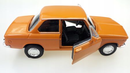 Welly Bmw 2002 Ti Pomarańczowy Metalowy Model 1:34