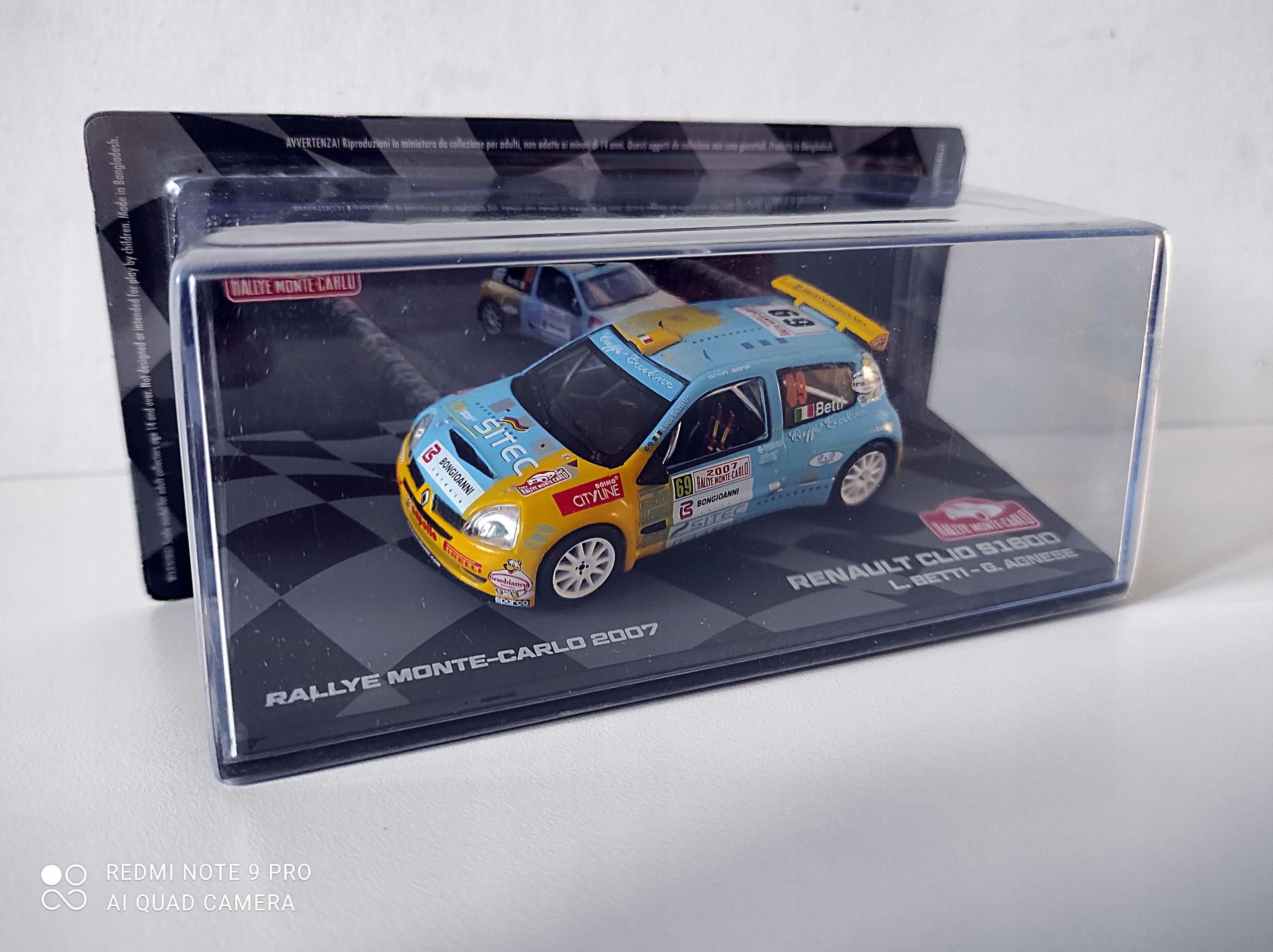 RENAULT CLIO SUPER 1600 RALLYE MONTE CARLO 2003 VIRAG UNIVERSAL HOB